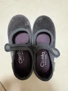 cienta グレー ベロアシューズ　25