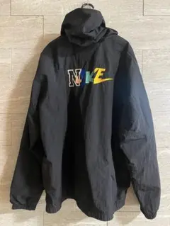 NIKE フード付き ブラックナイロンジャケット