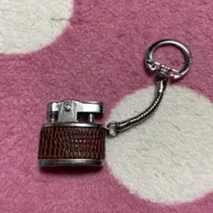 クロコダイル柄 キーホルダー型 ライター 昭和レトロ