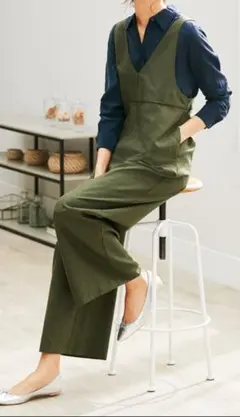 サロペット オーバーオール カーキ色 3L 大きいサイズ 新品未使用！