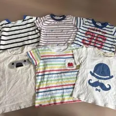 90 子供服　保育園着　Tシャツ　半袖　夏服　まとめ売り