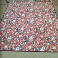 レトロなこたつ上掛け 約200cm×200cm 花柄 未使用 - メルカリ