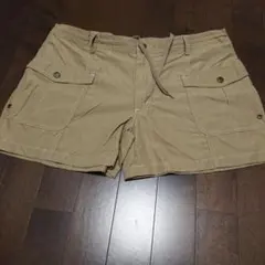 ベージュ ショートパンツ ＬＬ ミニ丈カーゴショートパンツ。ビーチキャンブ旅行のサムネイル