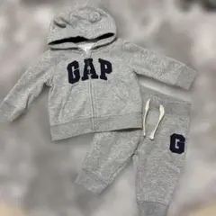 GAP フード付 セットアップ グレー 6-12m