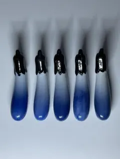 茄子(なす)の 陶器製箸置き 5個セット