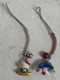 【匿名発送】　ハローキティ　京都限定 ストラップ ご当地キティ　保津川　天橋立