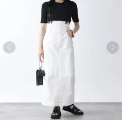 JEANASIS サスペンダー付きハイウエストタイトスカート タグ付き
