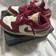 NIKE AIR JORDAN ローカット スニーカー レッド ホワイト