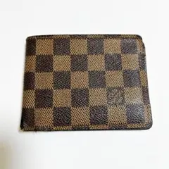 ルイヴィトン ダミエ ポルトフォイユ・ミュルティ 二つ折り財布 メンズ ブランド