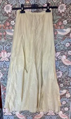 CP SHADES by ロンハーマン フレアスカート XS イエロー　綿シルク