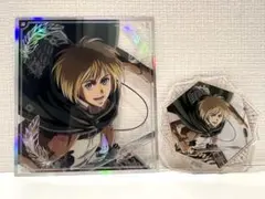 進撃の巨人 記憶への進撃 アルミン オーロラクリア色紙、アクリルコースターセット