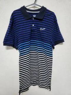 NIKE　ナイキ　ボーダー　ポロシャツ　マルチカラー　M