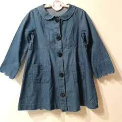 【apres les cours】女の子　シャツワンピ　110