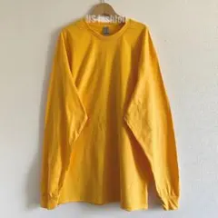 GILDAN ギルダン メンズ ロンT 無地 L イエロー