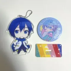 KAITO プロセカ アクリルスタンドキーホルダー 100均コラボ 缶バッジ