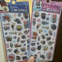 海外正規品　ボンボンドロップシール風シール　ズートピア　2点セット