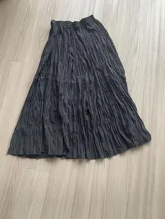プリーツスカート黒