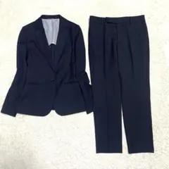 スーツカンパニー スーツ パンツスーツ セットアップ 紺 洗える ストレッチ