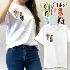 新品 Chloe クロエ 刺繍 Tシャツ ホワイト Mのサムネイル