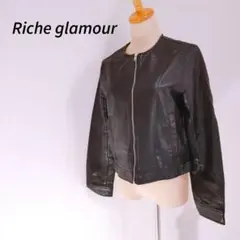 a0835 Riche glamour/リシェグラマー レザージャケット L