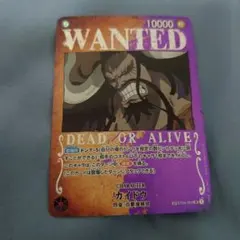 カイドウ SR SP(スペシャルカード) ST04-003　wanted