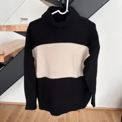 POLO RALPH LAUREN ラルフローレン ウールボーダータートルニット
