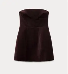 ZARA ベルベットリボンワンピース Sサイズ