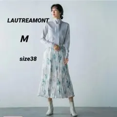 LAUTREAMONT 花柄プリーツスカート　ロングスカート　38　美品　洗濯機