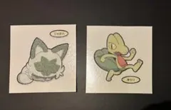 ポケモンパン　デコキャラシール第217弾 キモリ＆第219弾 ニャオハのサムネイル