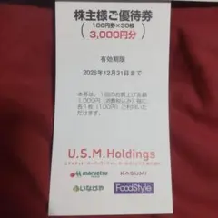 U.S.M.Holdings 株主優待のサムネイル