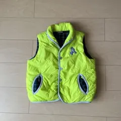 美品ハッカキッズ中綿リバーシブルベスト