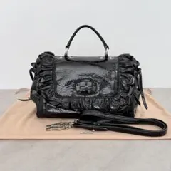 専用: miumiu ミュウミュウ　2way bag ブラック 楽天市場】【バッグ】Miu Miu ミュウ ミュウ ハンドバッグ トート