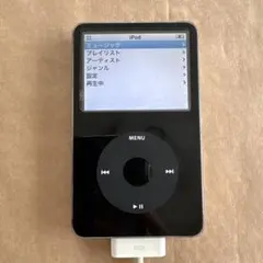 iPod 第5世代 A1136 30GB 黒　元箱　黒革ケース付　美品 Apple A1136 30GB iPod Video 5th Generation - Black - CIB