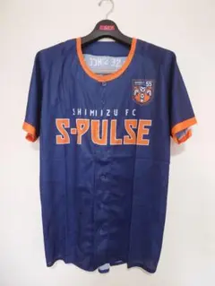 清水エスパルス ベースボールシャツ ユニフォーム フリーサイズ ネイビー グッズ