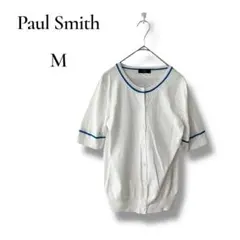 Paul Smith ポールスミス　レディース　半袖カーディガン　ホワイト　M