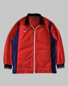 00s ナイキ トラックジャケット レッド×ネイビー ジャージ 美品
