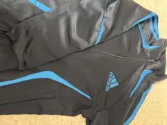 adidas トレーニングジャケット 黒/青セット