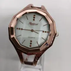 【動作品】rapport ピンクゴールド バングルウォッチ