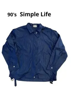 【old】Simple Life ネイビー ナイロンジャケット 90'sのサムネイル