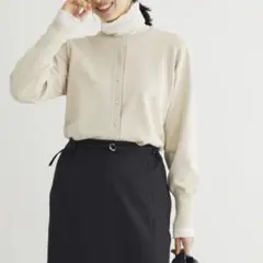 chocol raffine robe 洗えるクルーネックカーディガン ベージュ