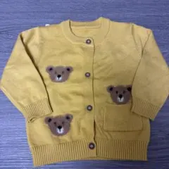 クマ　カーディガン　長袖