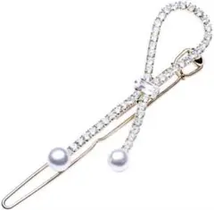 おしゃれ ヘアピン 合金 ヘアクリップ パール バレッタ ヘアアクセサリー キラ