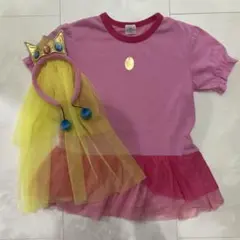 ピーチ姫Tシャツ150cm　カチューシャ USJ公式のサムネイル