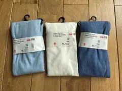 新品 ユニクロ 男の子 女の子 ドライレギンス 7分丈 110センチ セット