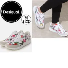 Desigual フラワーカモ ランニングシューズのサムネイル