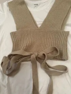 SNIDEL ニットビスチェ ベージュ サイズF