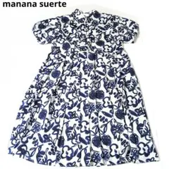美品　manana suerte オリジナルプリント バルーンスリーブワンピースのサムネイル