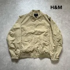 【未使用品】 H&M ナイロンブルゾン 短丈 ベージュ US M