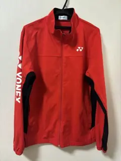 YONEX 赤 ジップアップジャケット　Oサイズ
