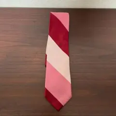 フェアファクス ネクタイ 赤 ピンク